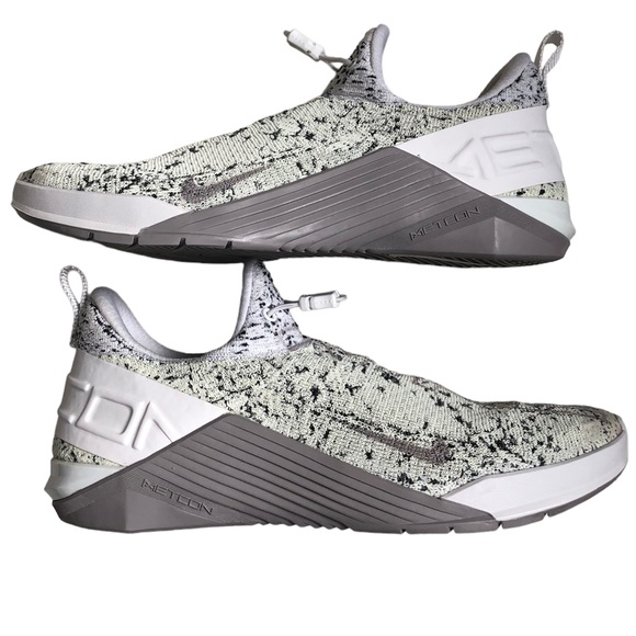 Women's White and Gray Athletic Shoes - Picture 9 of 14